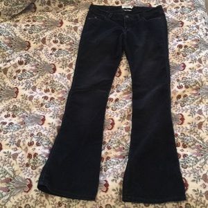 vintage abercrombie & fitch navy flare corduroys